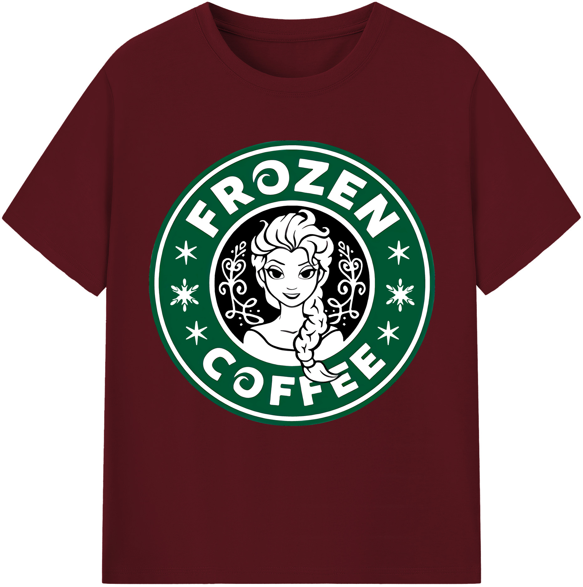 （画像用） アナと雪の女王 アンナ エルサ Frozen Anna Elsa 綿100％半袖Tシャツ（フロントプリント）